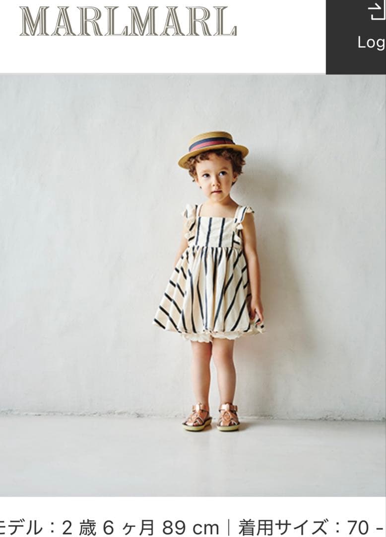 【Marlmarl】ワンピース70-90cm losir sun dress