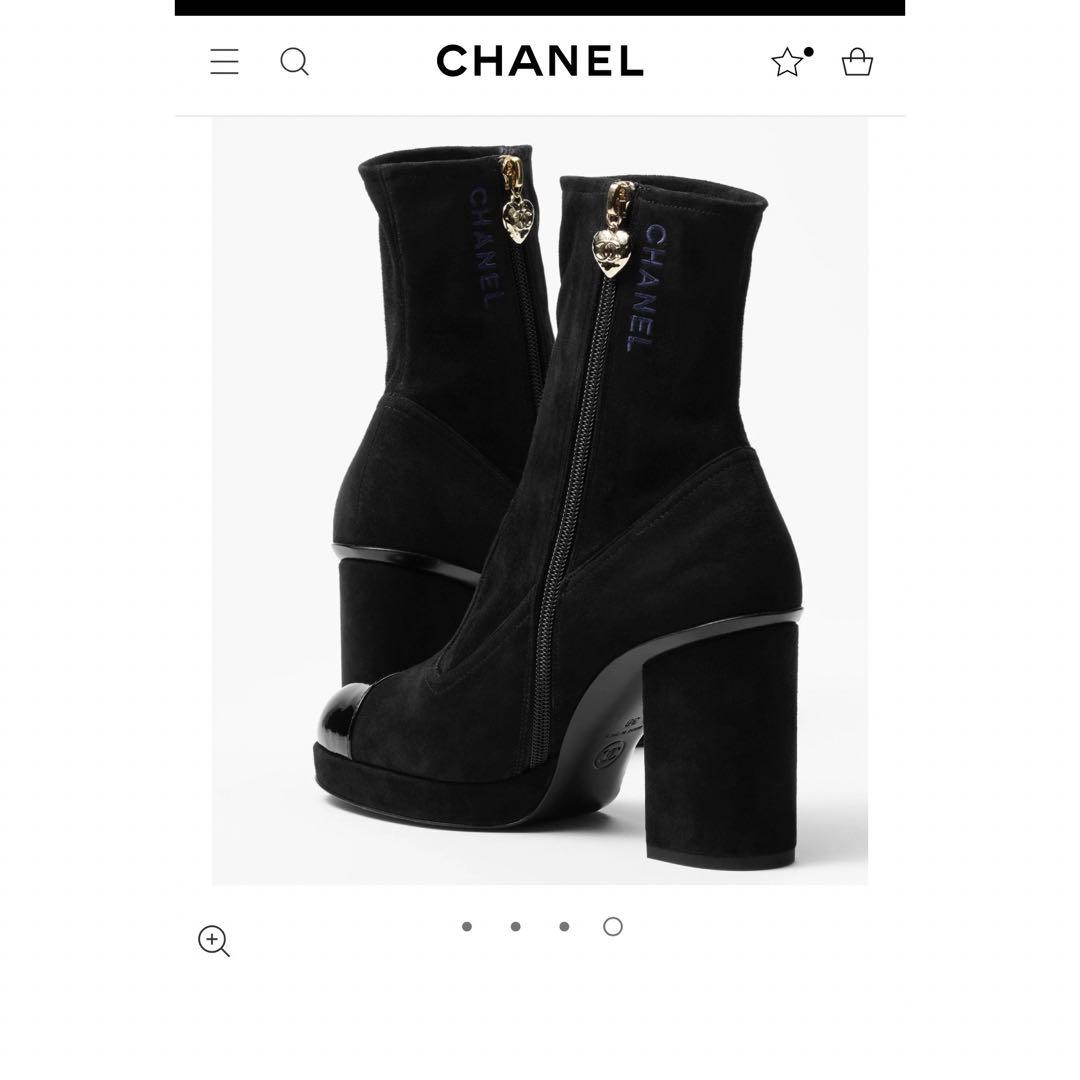 【CHANEL】ココマークスエードブーツ