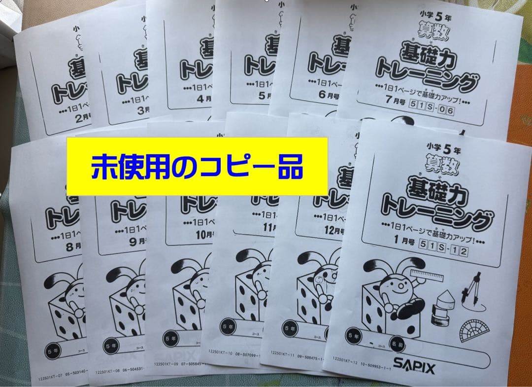 SAPIX 小5 基礎力12冊セット2025年版