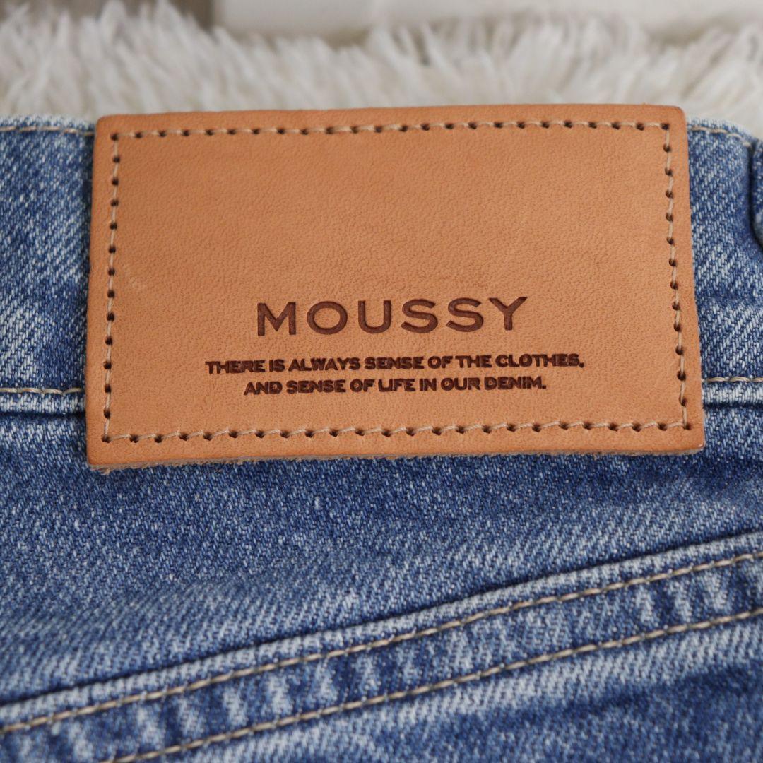 美品　MOUSSY　MVS センタープレス　デニム　W23