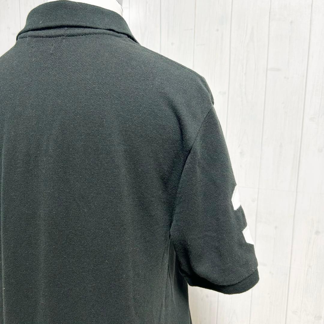 ★極上品★ ポロ ラルフローレン ポロシャツ ビッグポニー 黒 ブラック 白