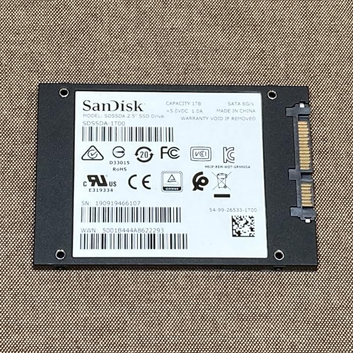 さ*催様 SanDisk 2.5インチ SATA SSD 1TB【中古】