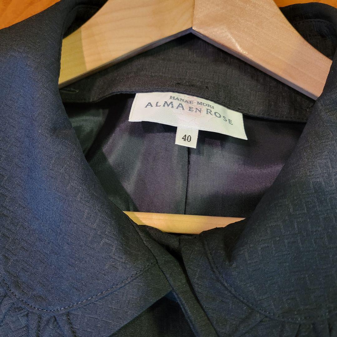 HANAE MORI ALMA EN ROSE ロングコート ブラック
