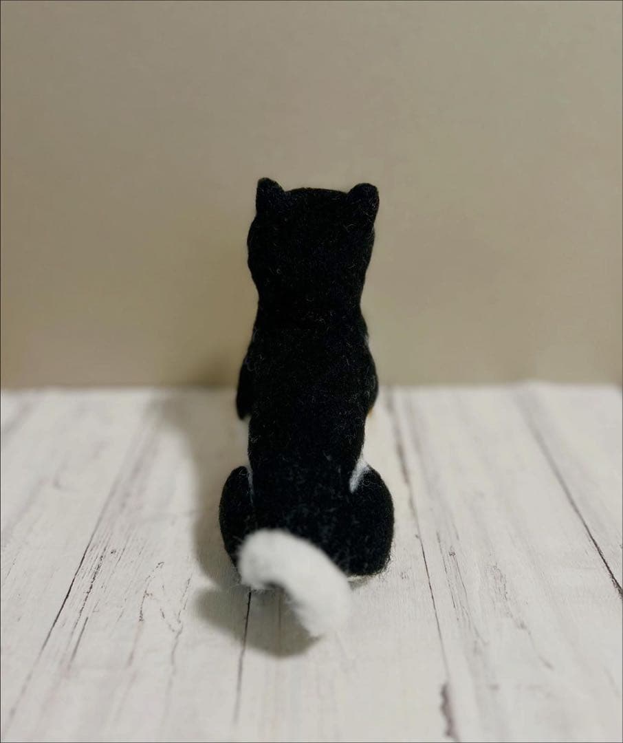柴犬　羊毛フェルト　黒柴　ハンドメイド