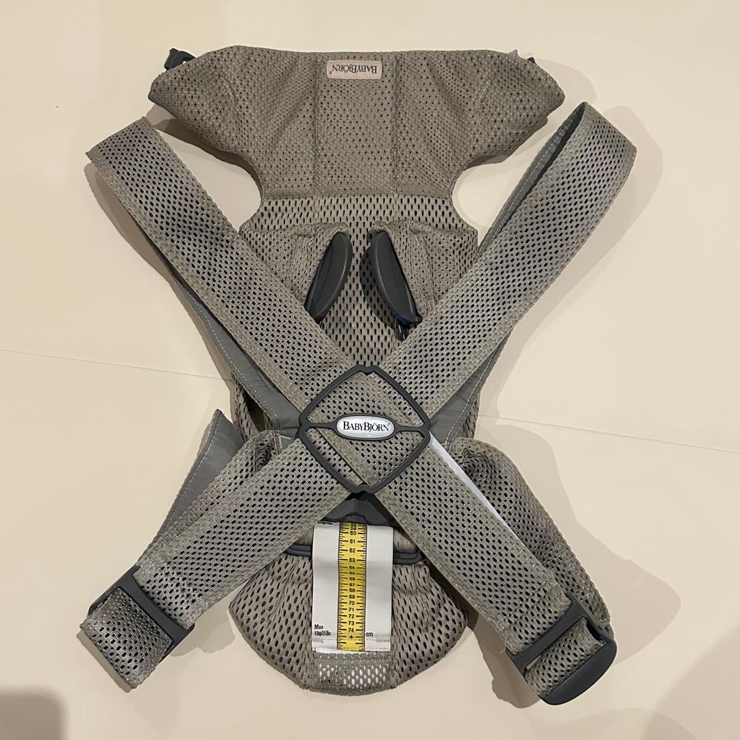 【美品】BabyBjörn 抱っこ紐MINI 3Dメッシュ グレーベージュ