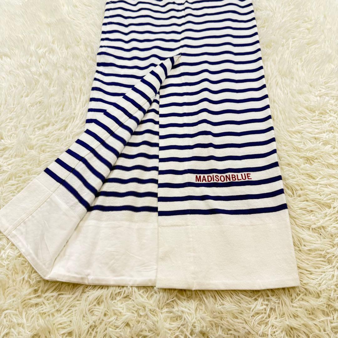 【新品】MADISON BLUE ボーダー ニット ロング タイト スカート