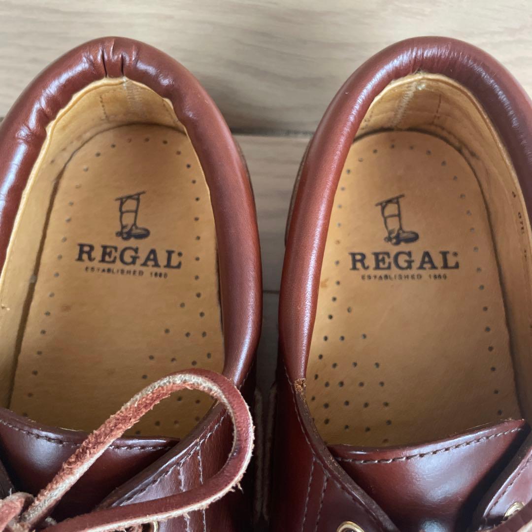 REGAL（リーガル）デッキシューズJE-38ブラウン26.0cm