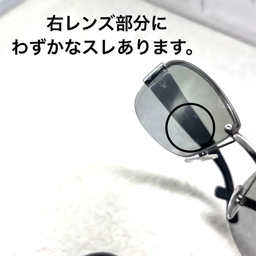 ✨GUCCI ハーフリムサングラス GGロゴ柄 度なし ケース付