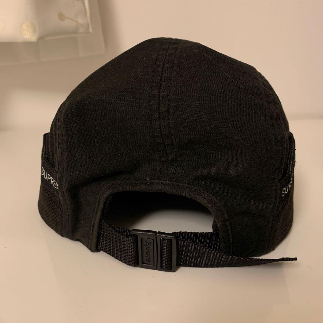 帽子 Supreme black cap