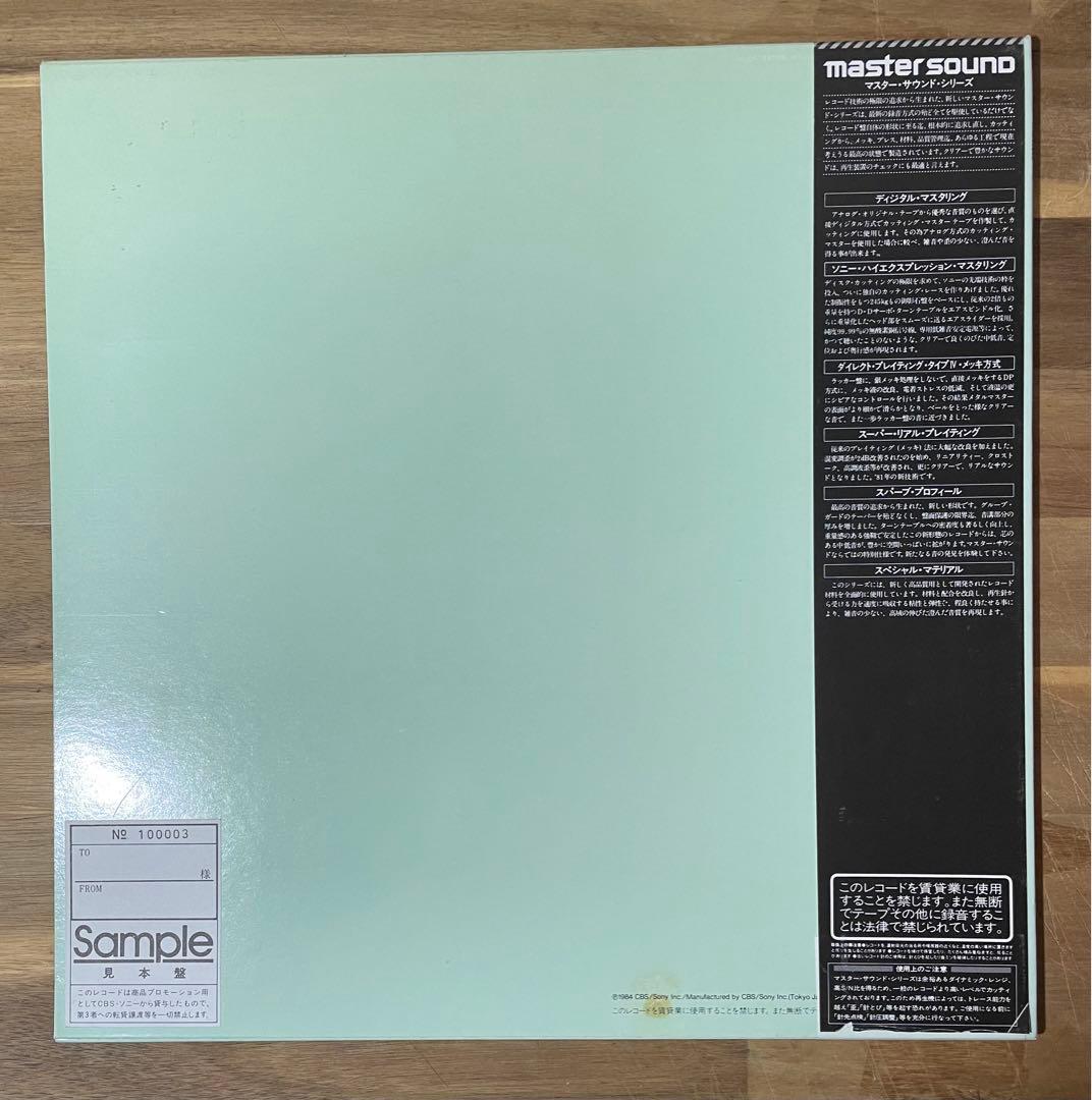 帯付 美品LP 希少な見本盤 マスターサウンド 大滝詠一 EACH TIME