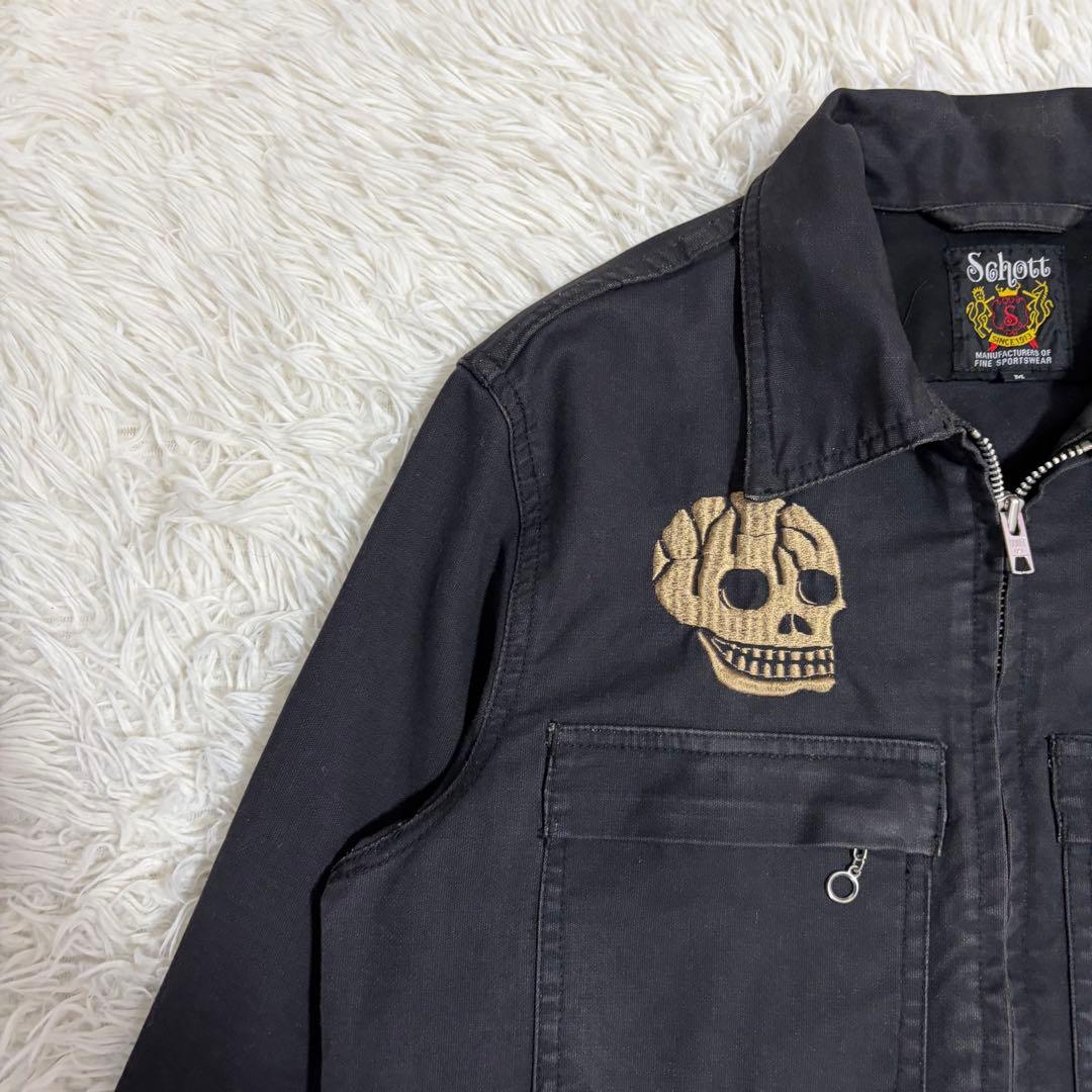 Schott 100th GMC WORK JACKET SKULL Mサイズ