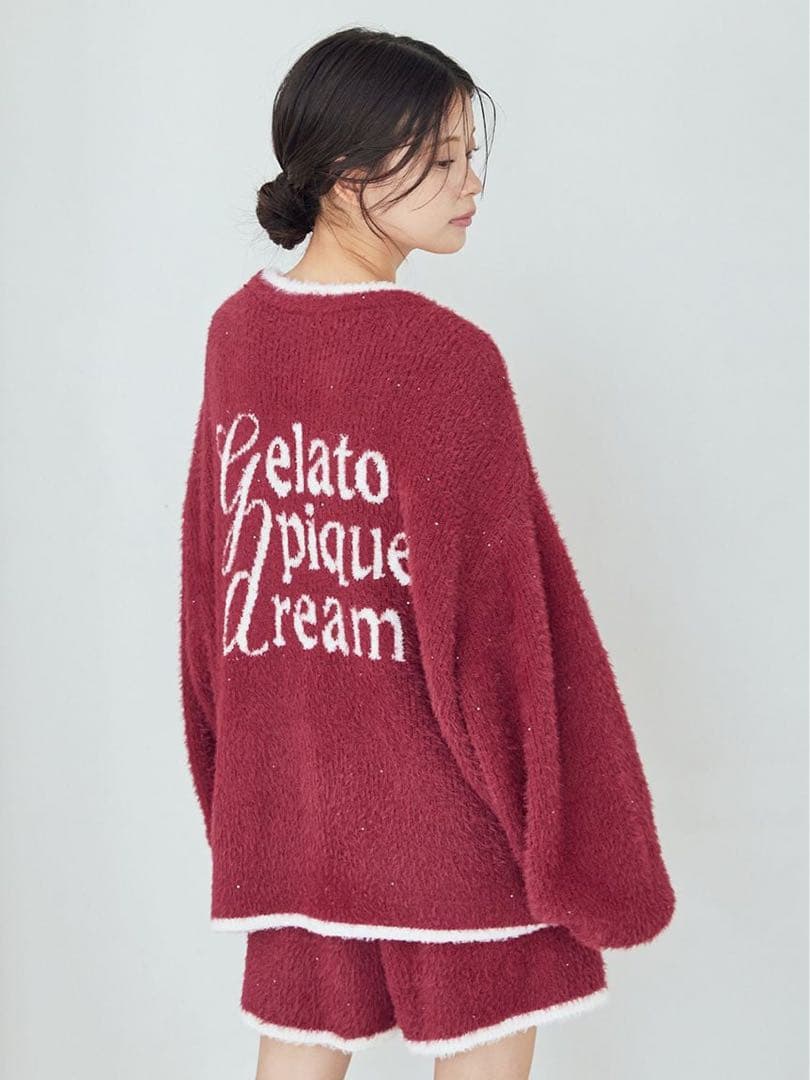Gelato Pique ラメフェザーカーディガン 新品