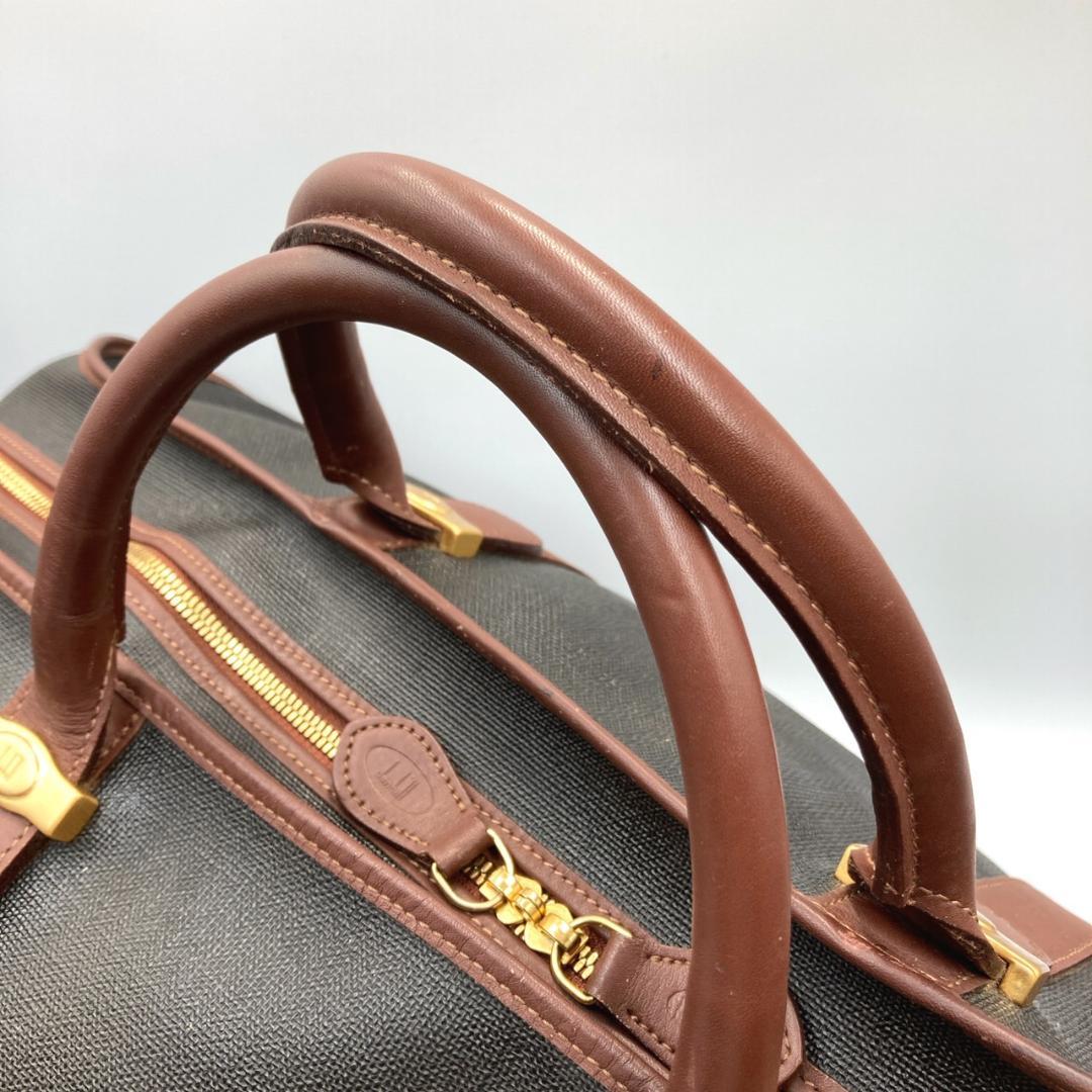 大容量 Dunhill ダンヒル　ボストンバッグ　旅行　ヘリンボーン　0922