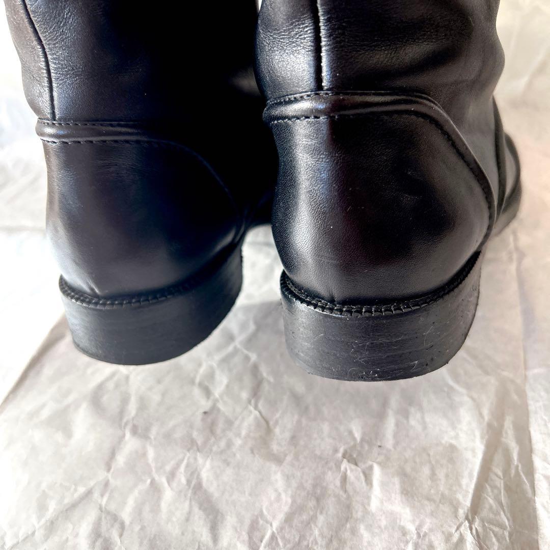 【LOUIS VUITTON】ロゴ金具付きロングブーツ【23.5cm相当】