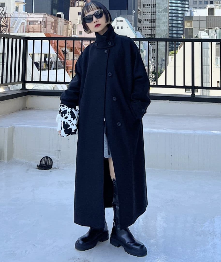 【期間限定価格】PAGEBOY〈2WAY〉スタンドネックウールチェスターコート