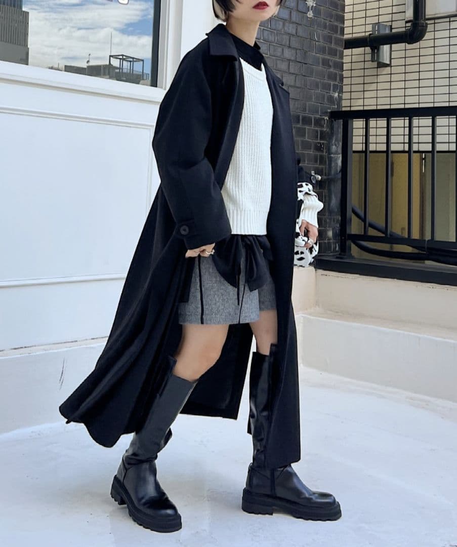 【期間限定価格】PAGEBOY〈2WAY〉スタンドネックウールチェスターコート