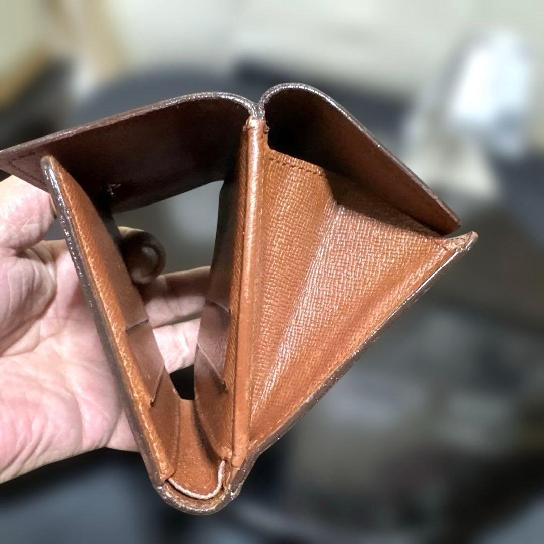 ⑩★在庫セール/優良品♪モノグラム Wホック折財布