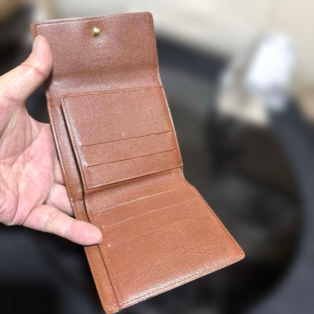 ⑩★在庫セール/優良品♪モノグラム Wホック折財布