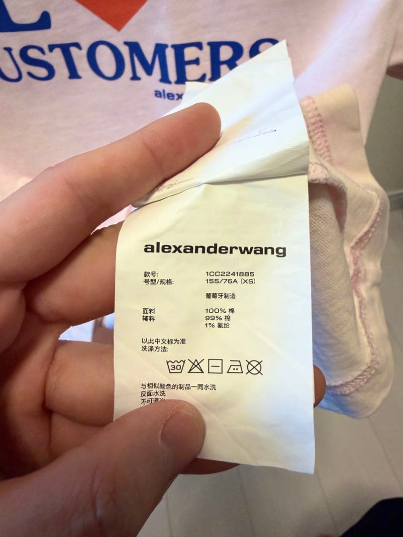 alexanderwang Tシャツ アレキサンダーワン ピンク トップス