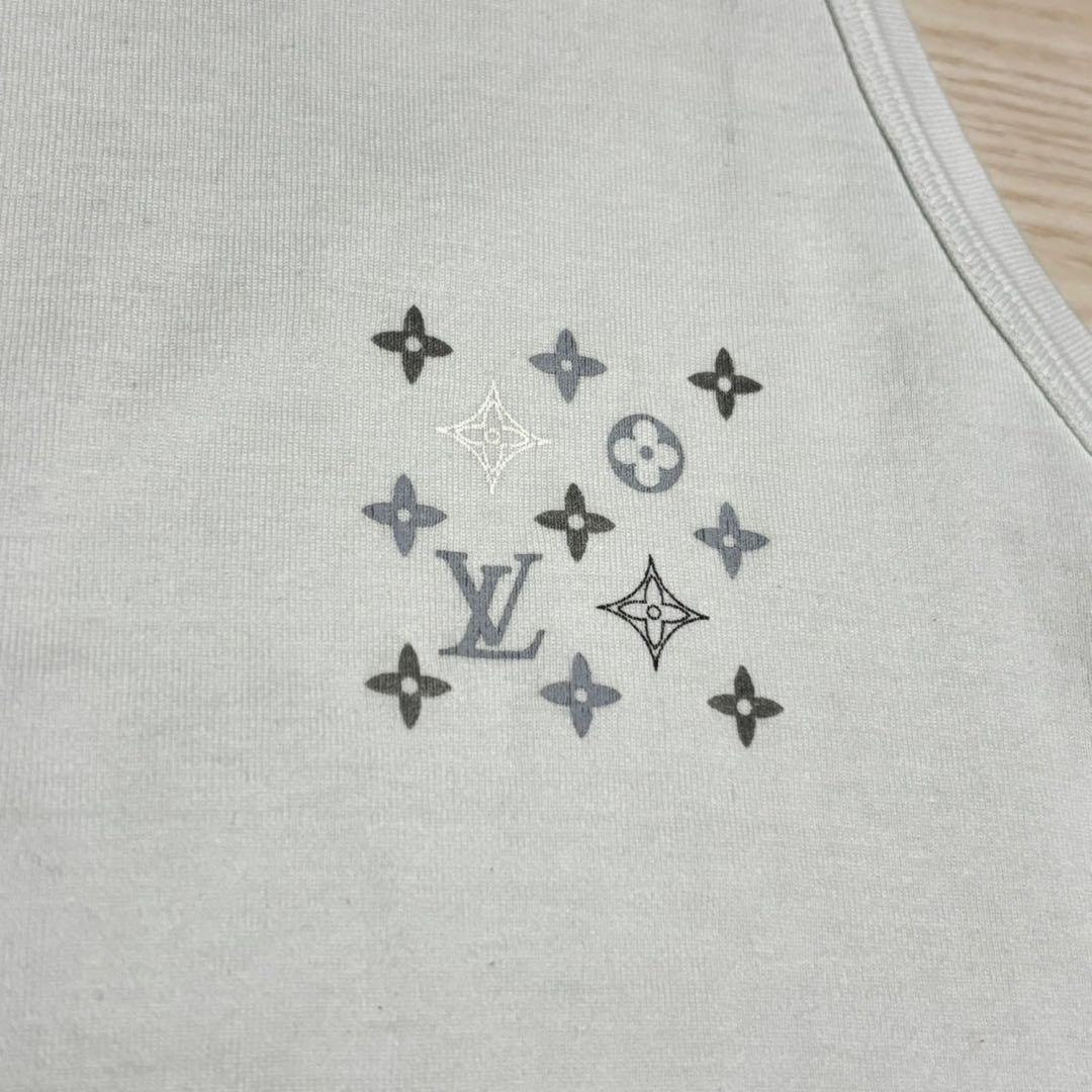 ルイヴィトン　LOUIS VUITTON タンクトップ　モノグラム　ホワイト