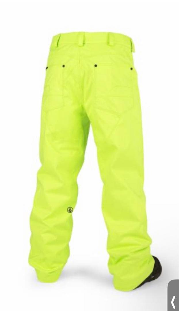 VOLCOM 蛍光イエロー スノーボードパンツ