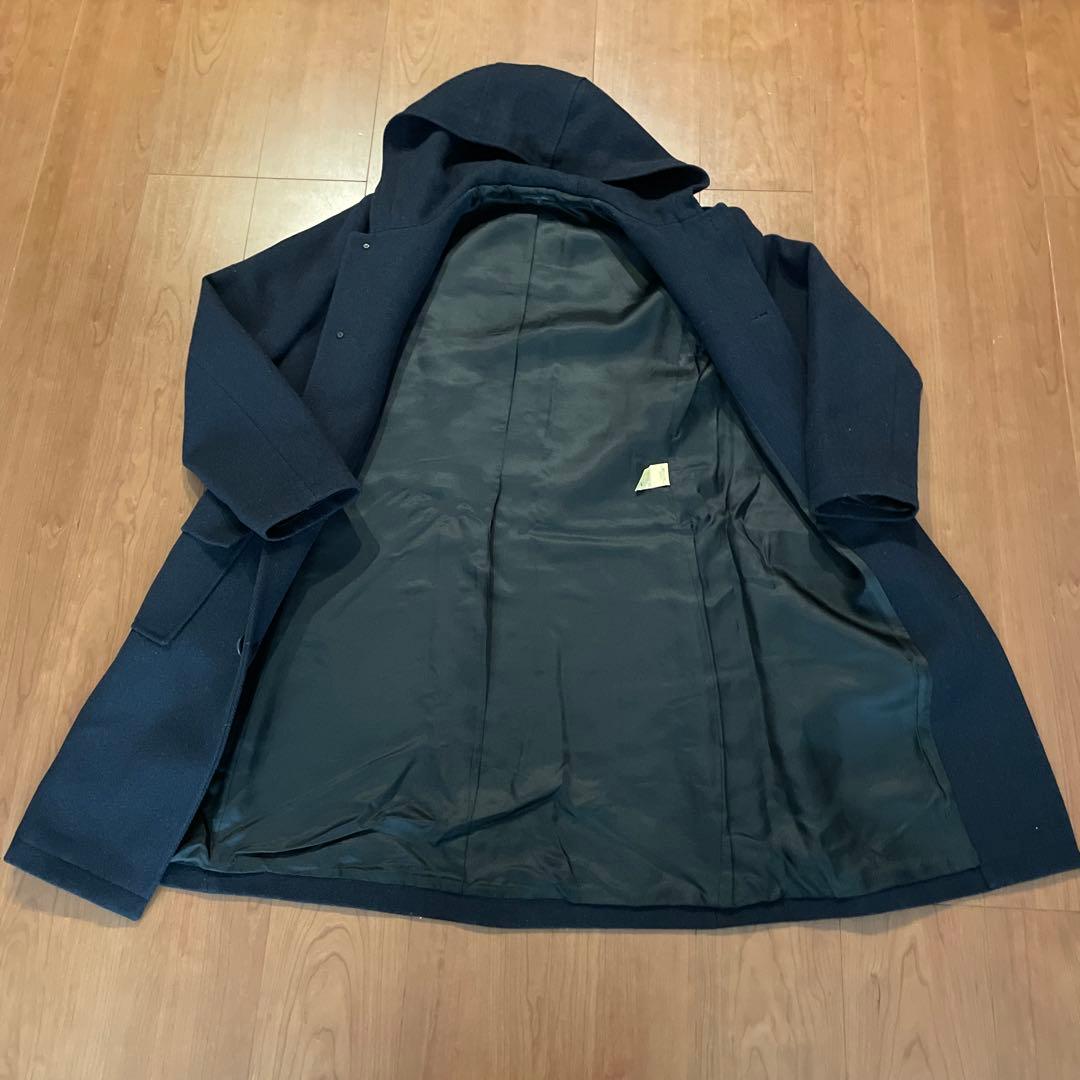 【良品】　APC アーペーセー　ロングコート　ネイビー（濃紺）　S フランス製