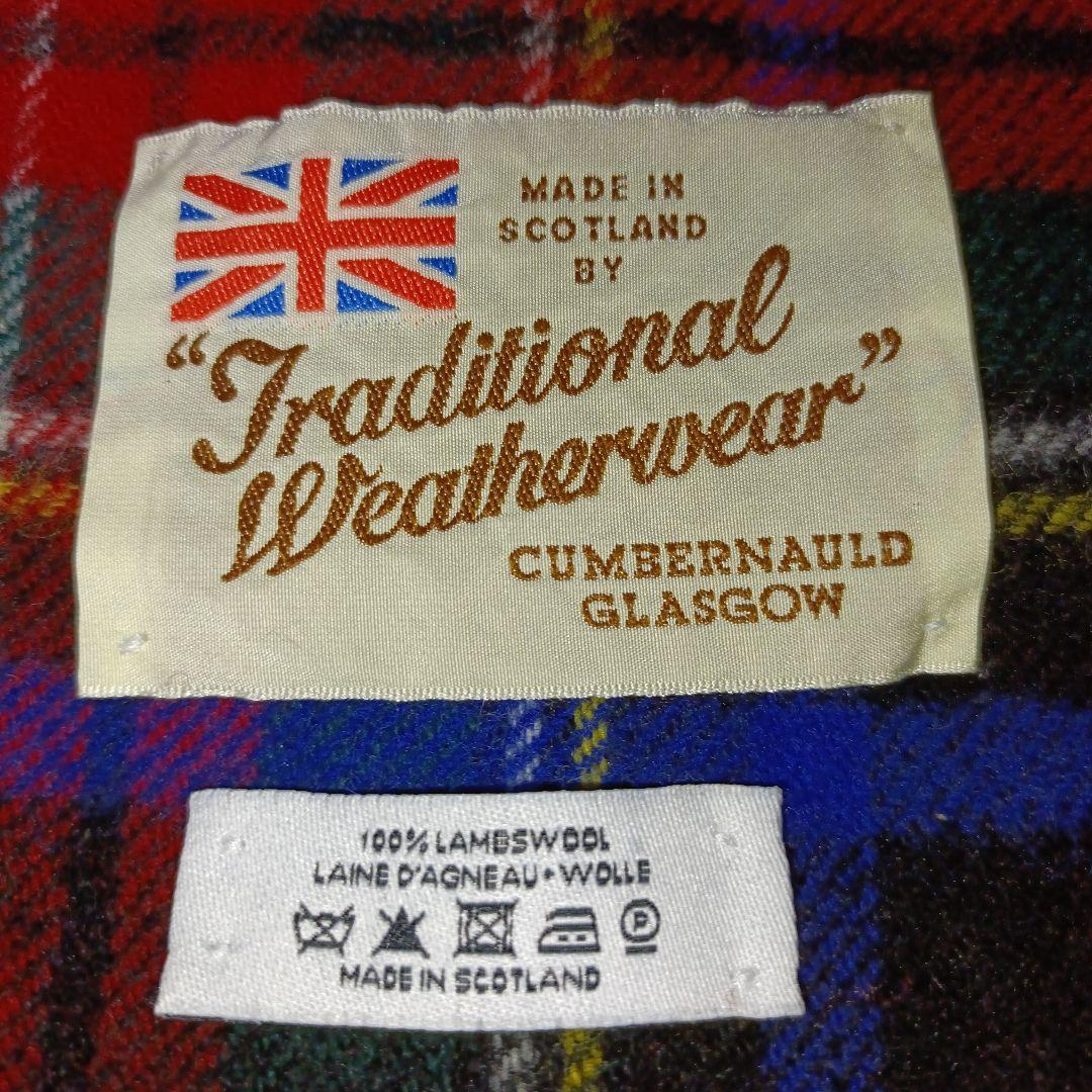 美品■Traditional Weatherwear 大判 ストール チェック柄