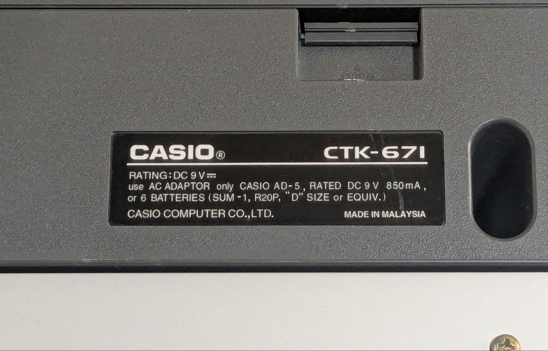 CASIO カシオ CTK-671 キーボード 電子 ピアノ 鍵盤楽器