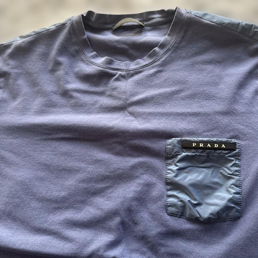 PRADA ネイビー Tシャツ Lサイズ
