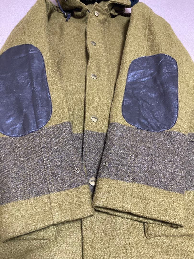 美品 エルエルビーン シグネチャー メルトン ウール モッズコート 筆記体タグ