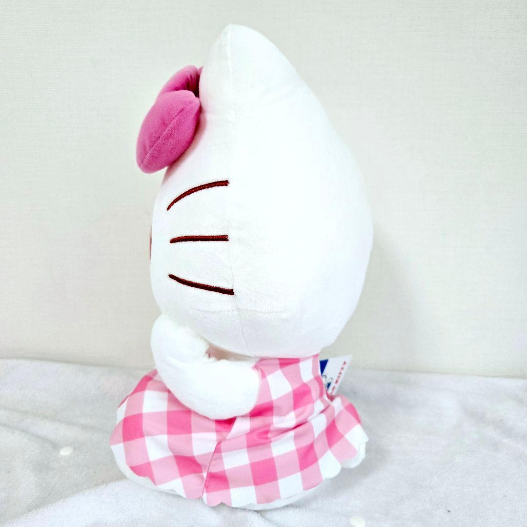 8体セット　ハローキティLLぬいぐるみピンクチェックver.　まとめ売り