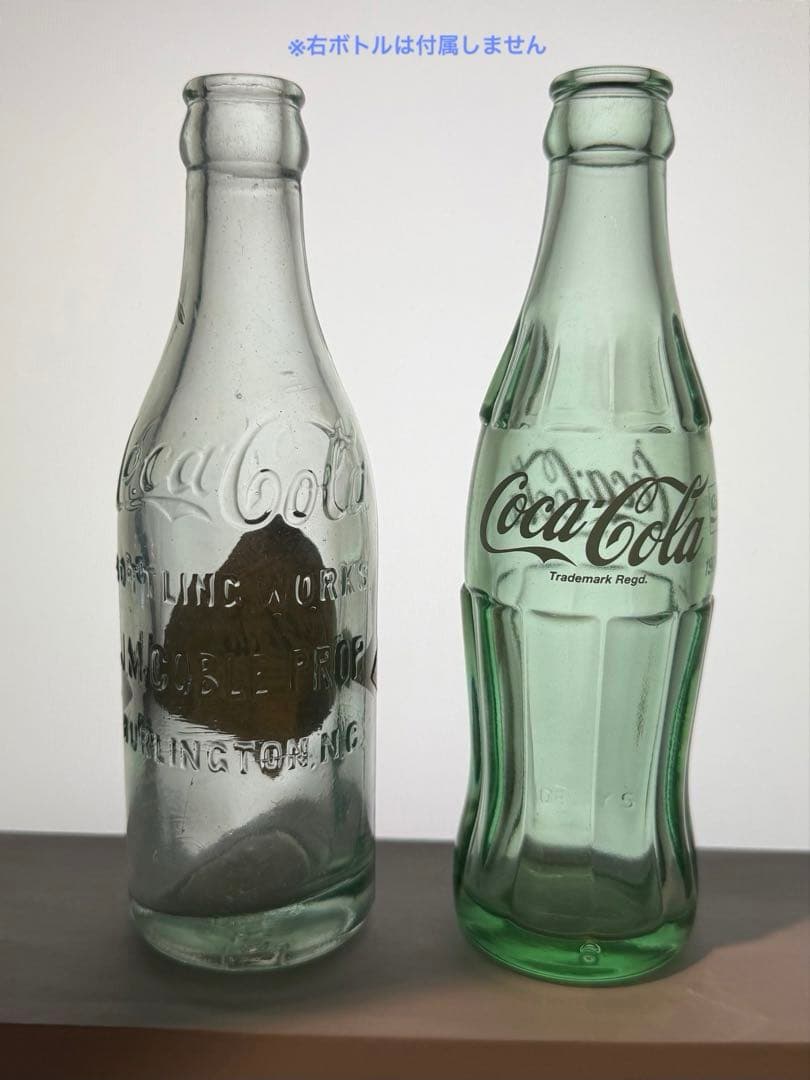 D11 秘蔵品　1900-10年代 コカコーラ ボトル ラベル付　瓶