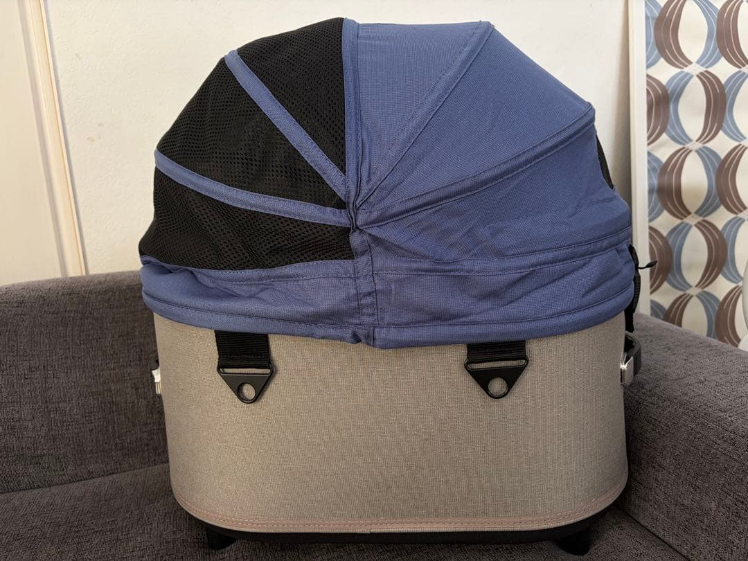 極美品　エアバギー　DOME3 レギュラー　ナイルブルー　ペットカート