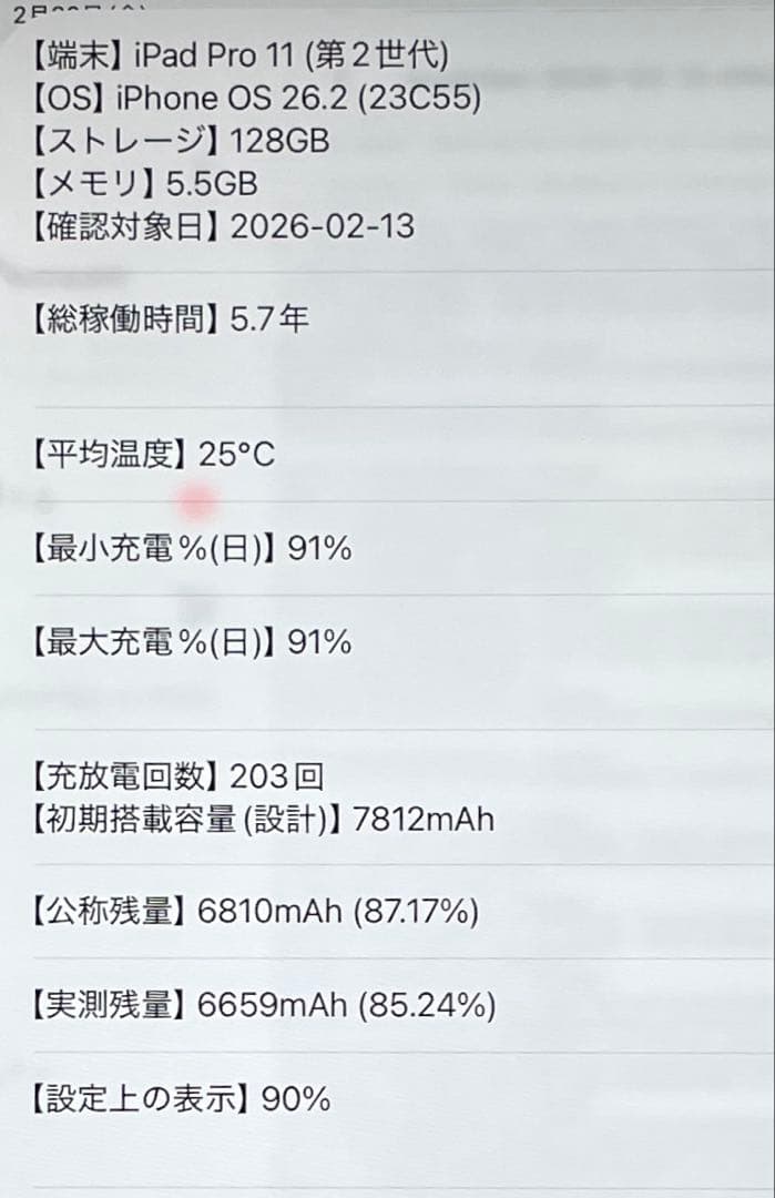 iPad Pro 11インチ　第2世代　シルバー　128GB 超美品　#9