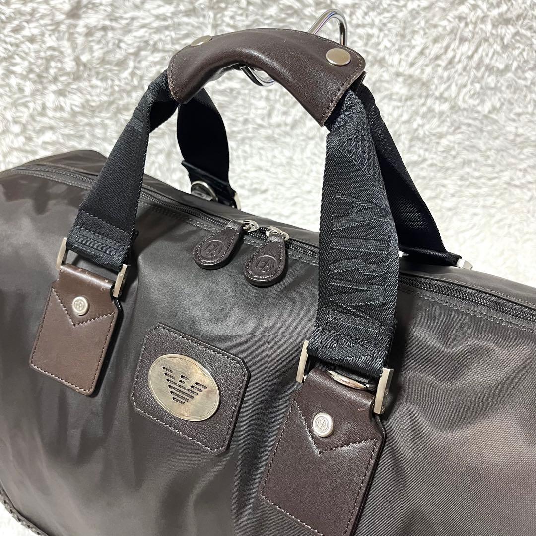 ✨希少✨ EMPORIO ARMANI 2way ボストンバッグ 旅行鞄 大容量
