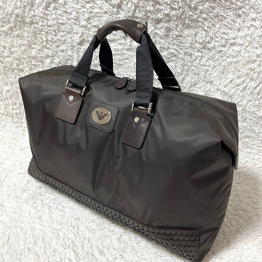 ✨希少✨ EMPORIO ARMANI 2way ボストンバッグ 旅行鞄 大容量