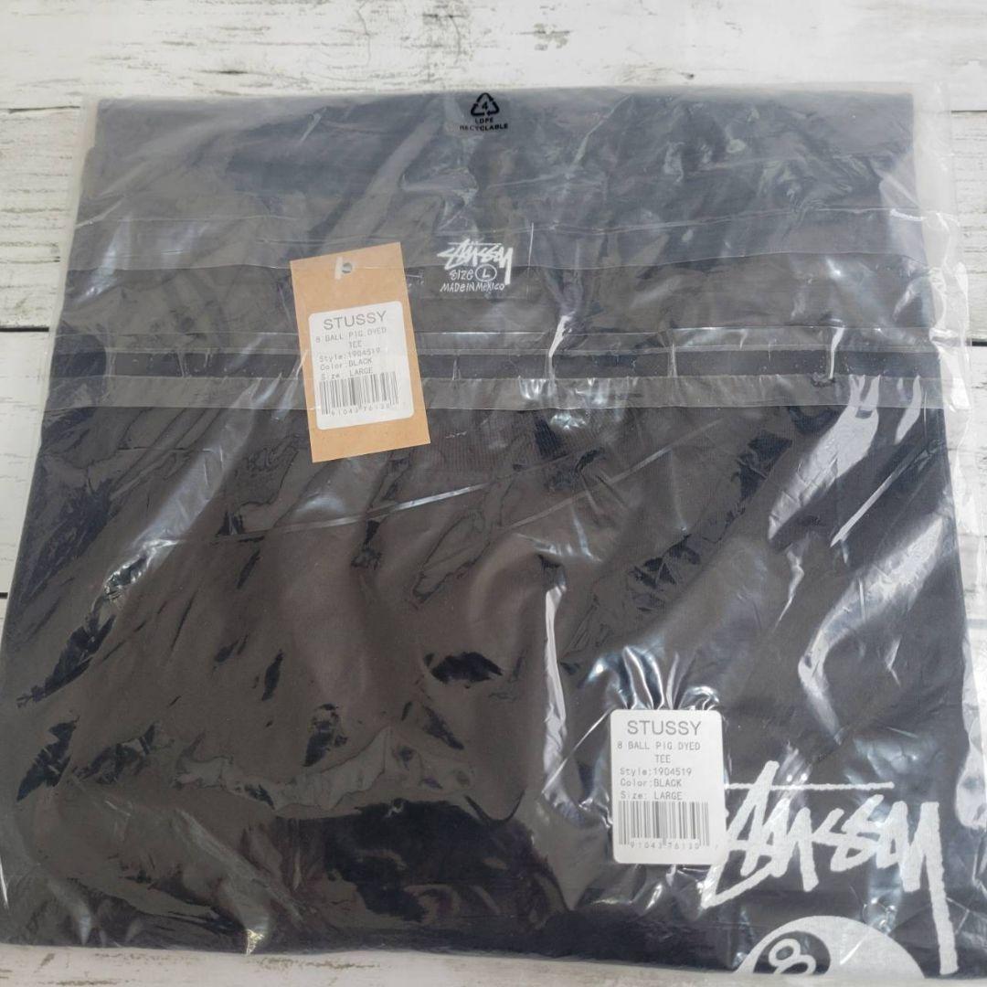 リピート STUSSY 8BALL TEE Lサイズ ブラック