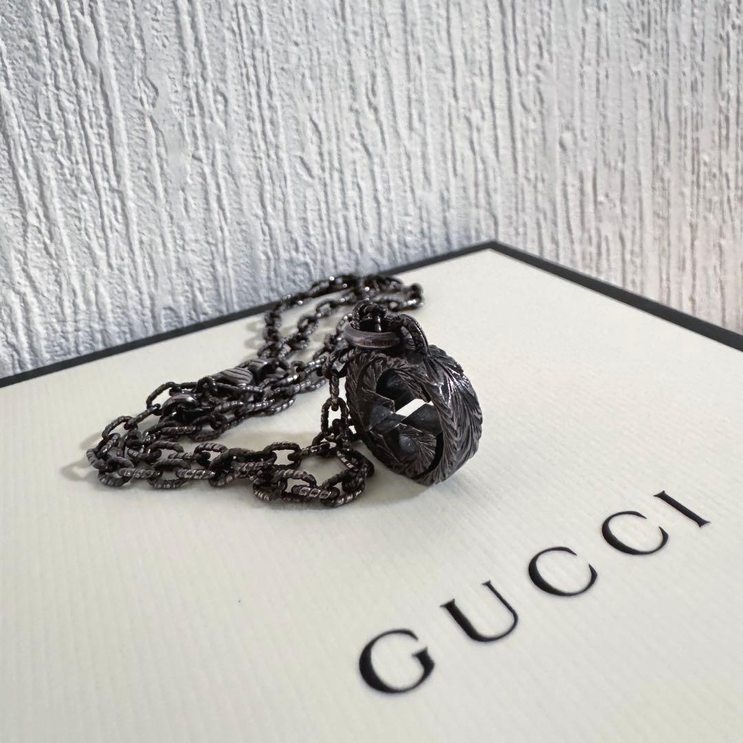 GUCCI アンティーク ブランドロゴネックレス