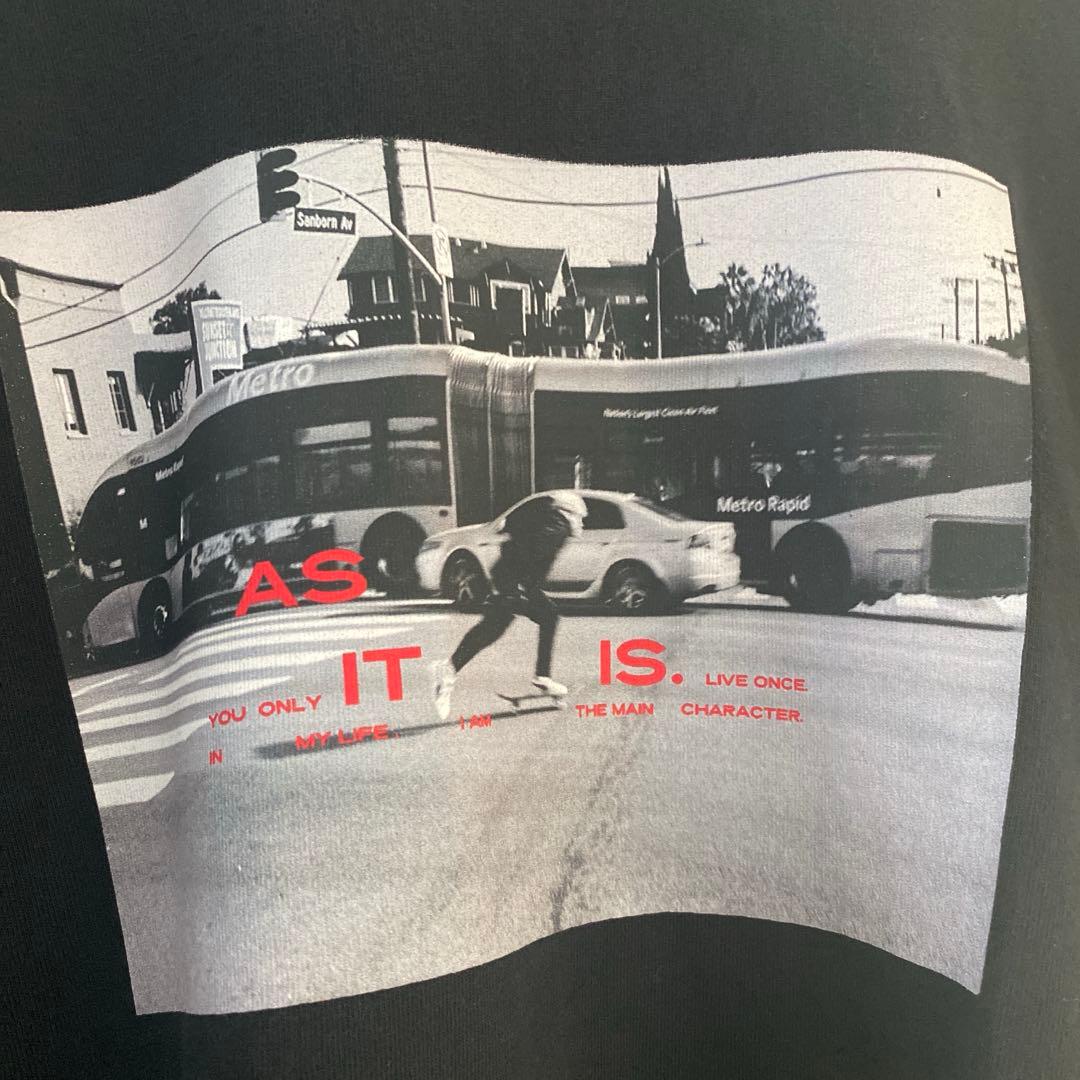 R JSELF PhotoPrintTee Tシャツ ブラック