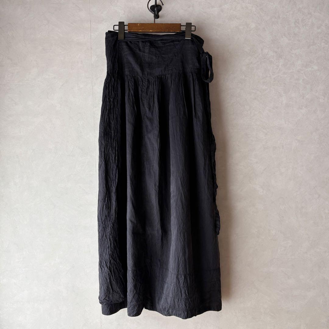 chez vidalenc シェヴィダレンク シルク巻きスカート