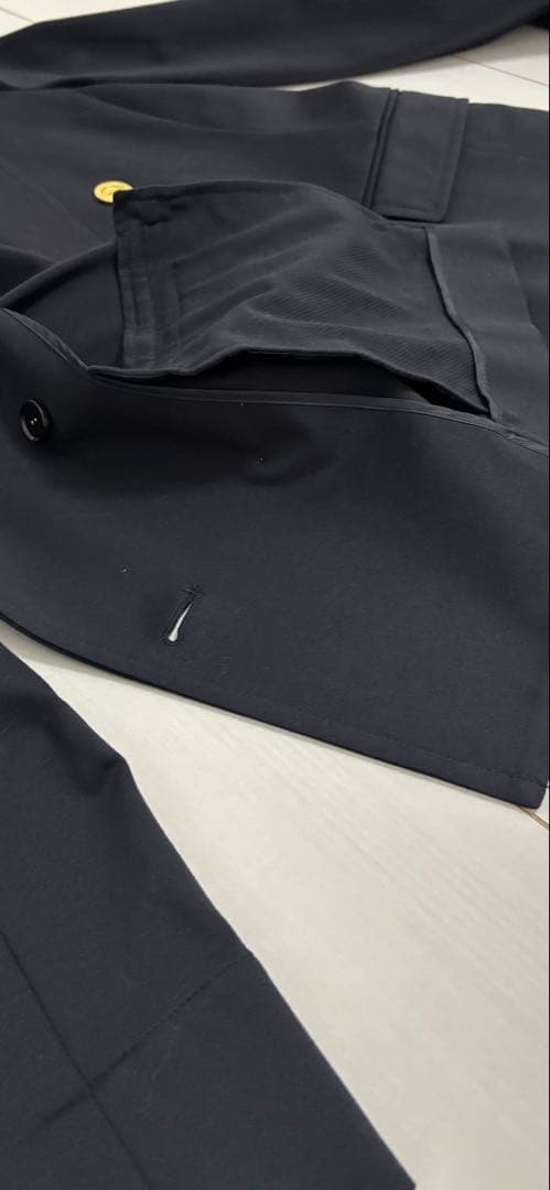 BLUE LABEL CRESTBRIDGE ネイビー ダブルブレストジャケット