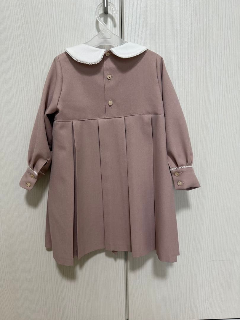 フォーマル ワンピース 襟付き ピンク（june littlecloset）
