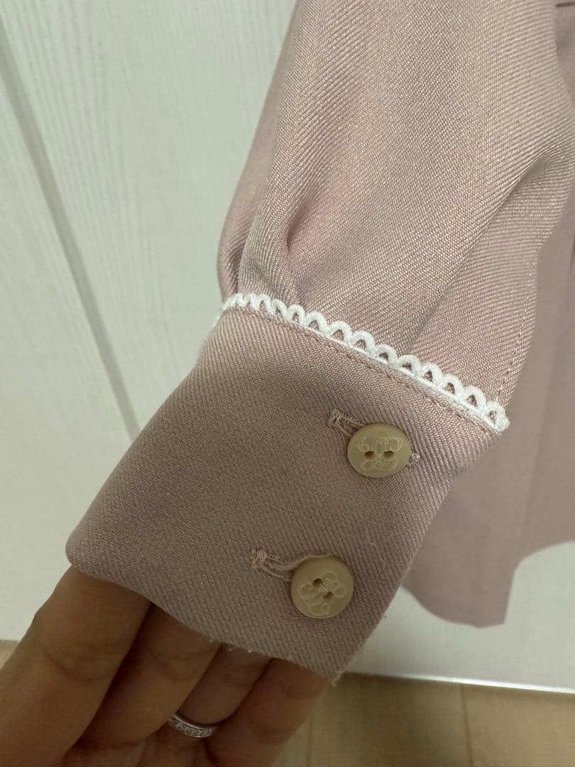フォーマル ワンピース 襟付き ピンク（june littlecloset）