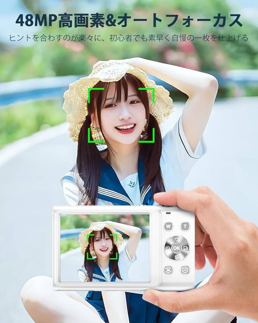 Anteam 4K デジタルカメラ ホワイト