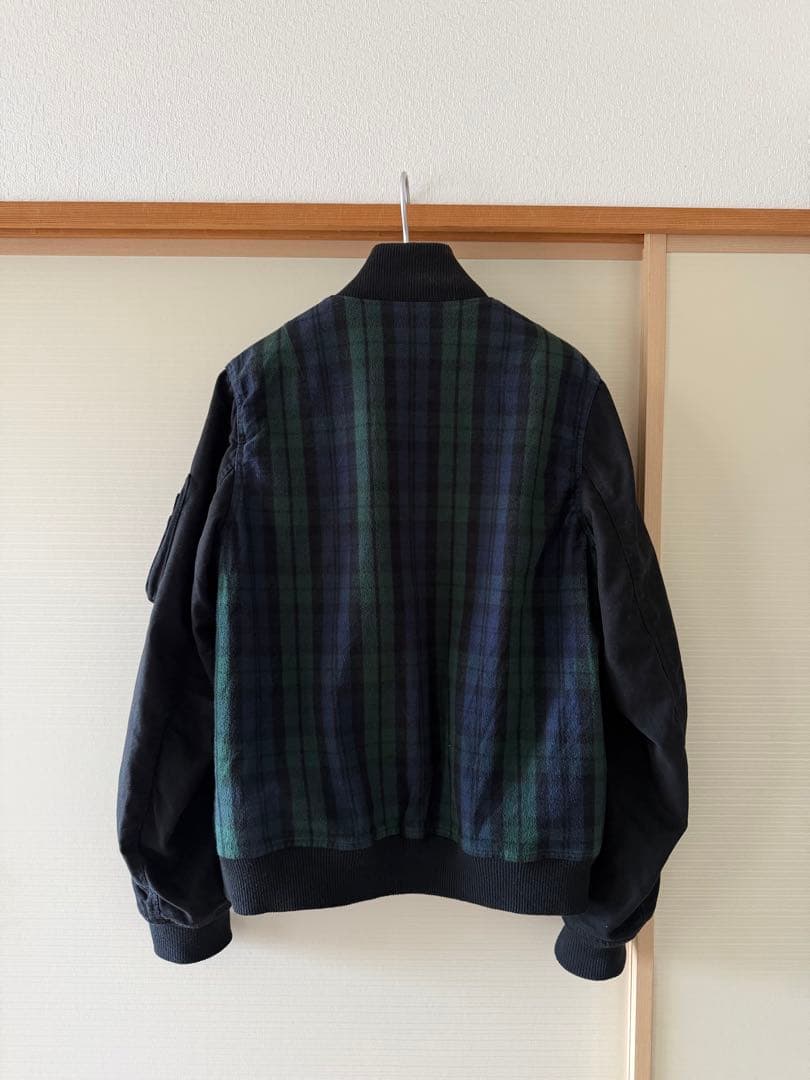 Sacai MA-1 Green plaid / サカイ MA-1 ブルゾン