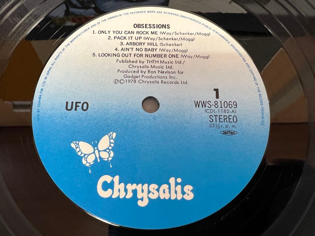 UFO Obsessions 1978 LP 洋楽OBI WWS-81069