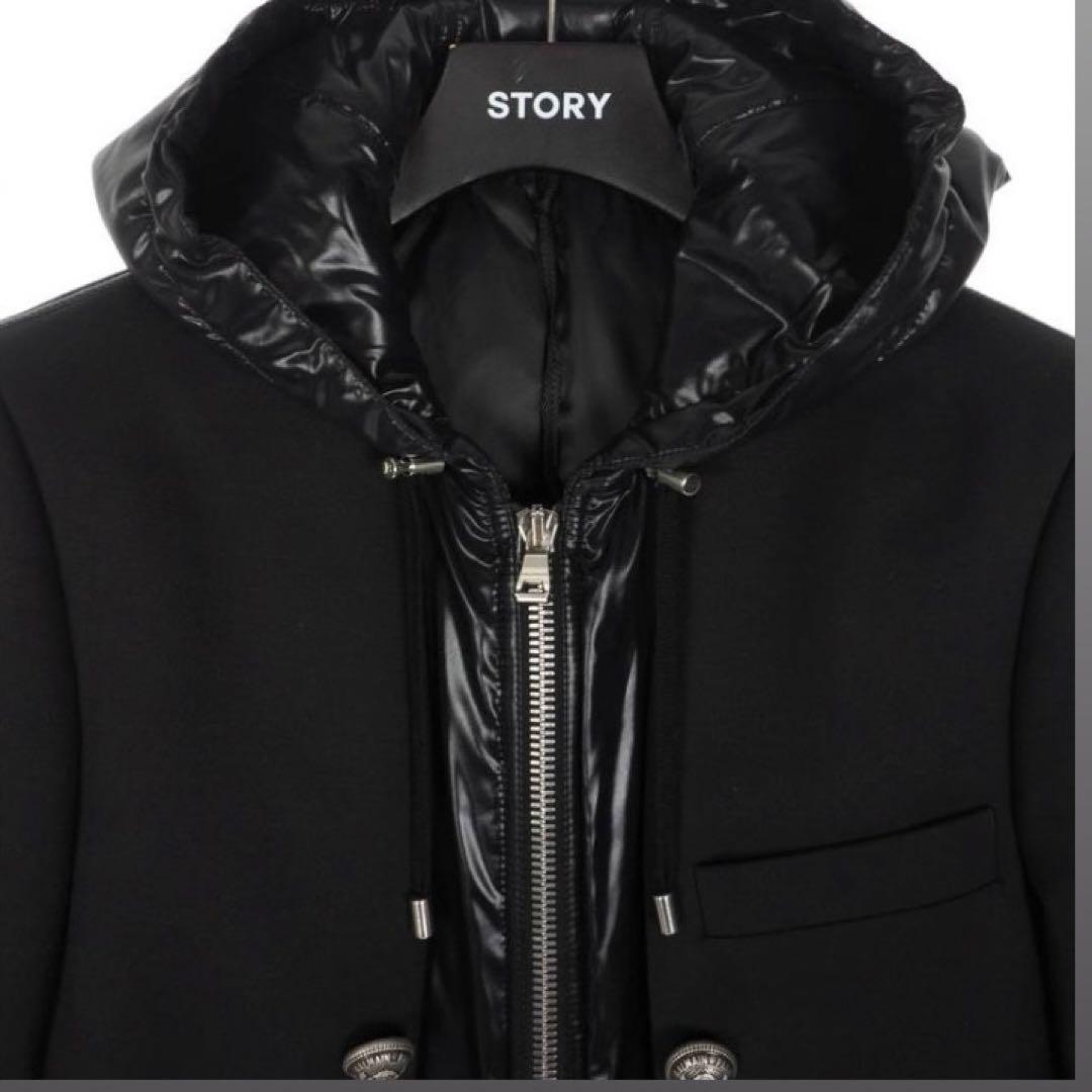t*1様 BALMAIN Paris レザーナポレオンジャケット