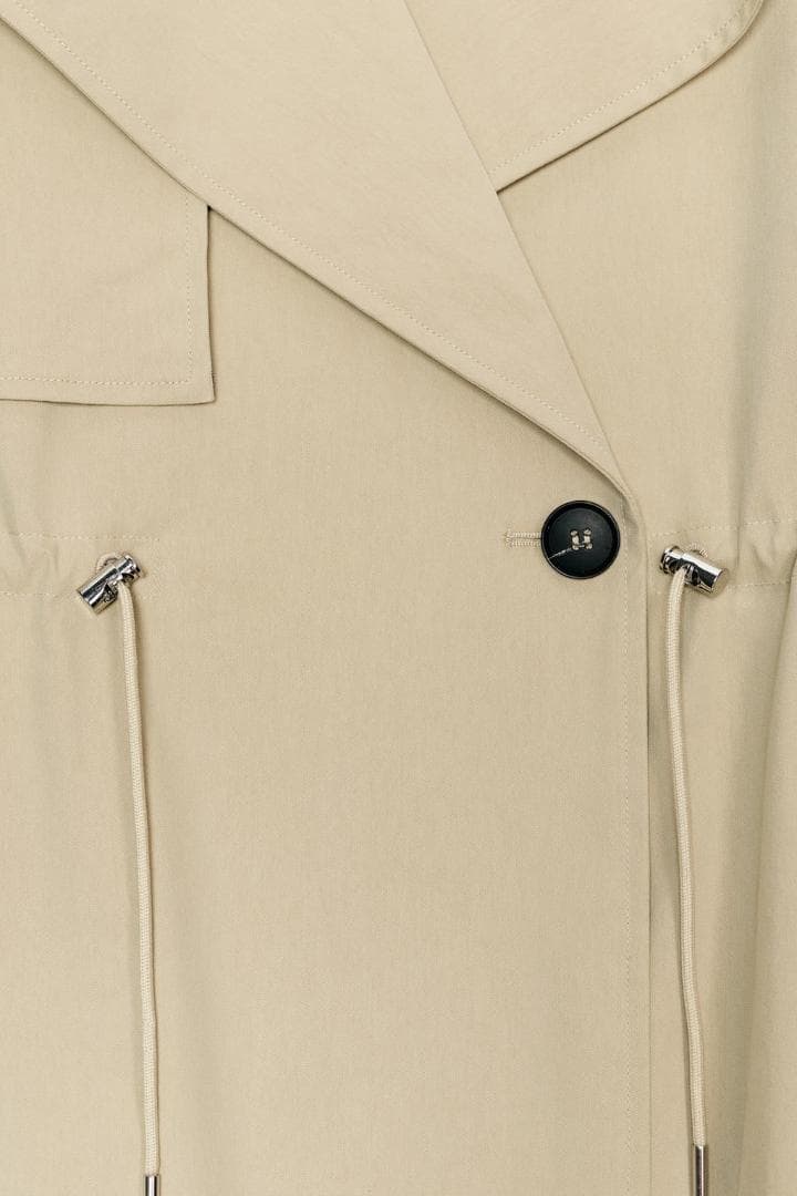 新品 ZARA 調節可能なウエスト ショートトレンチコート XS