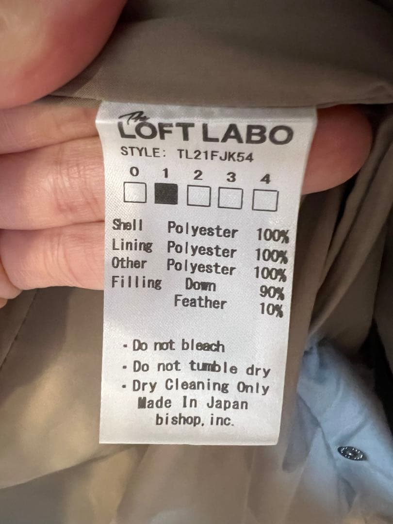 THE LOFT LABO LOOKY-3 チェスターダウンコート