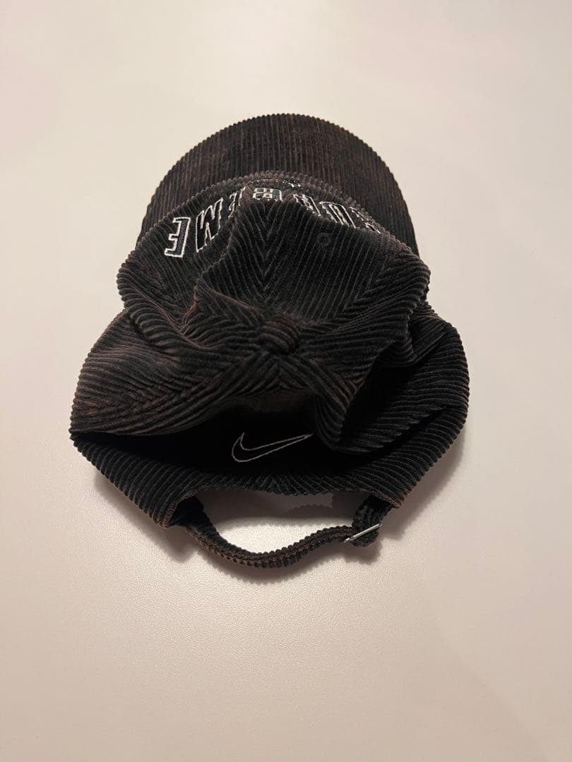 Supreme nike コーデュロイキャップ 黒